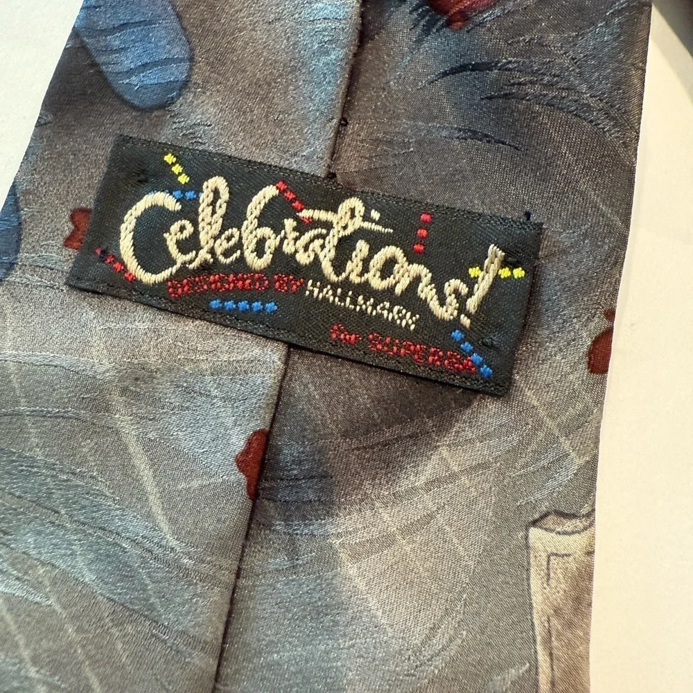 Vintage Hallmark Halloween Ghost and Pumpkin Tie